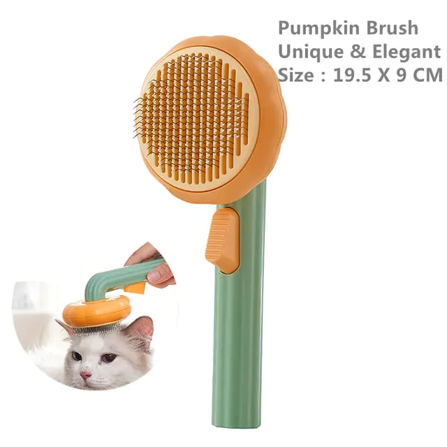 Self-Cleaning Pet Grooming Brush Combo